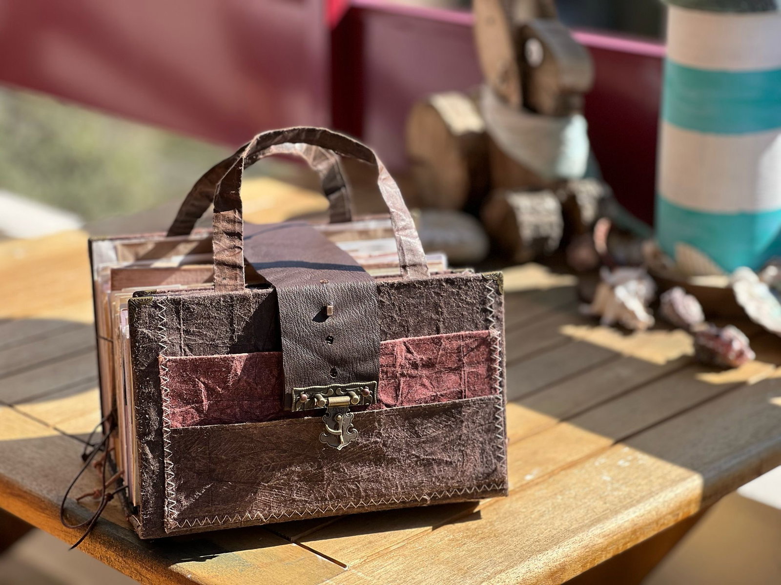 Kreative Handtasche Junk Journal