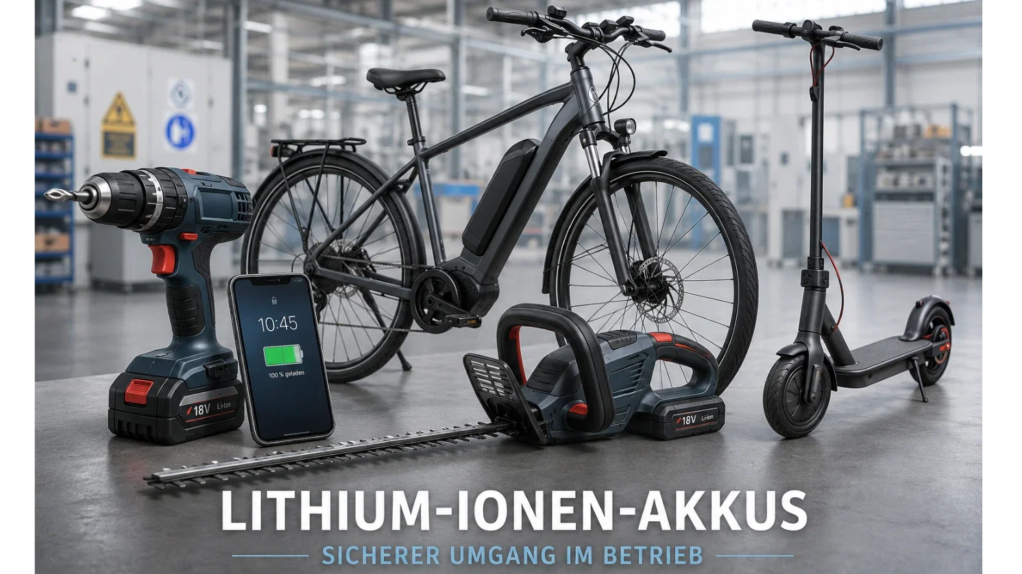 Sicherer Umgang mit Lithium-Ionen-Akkus