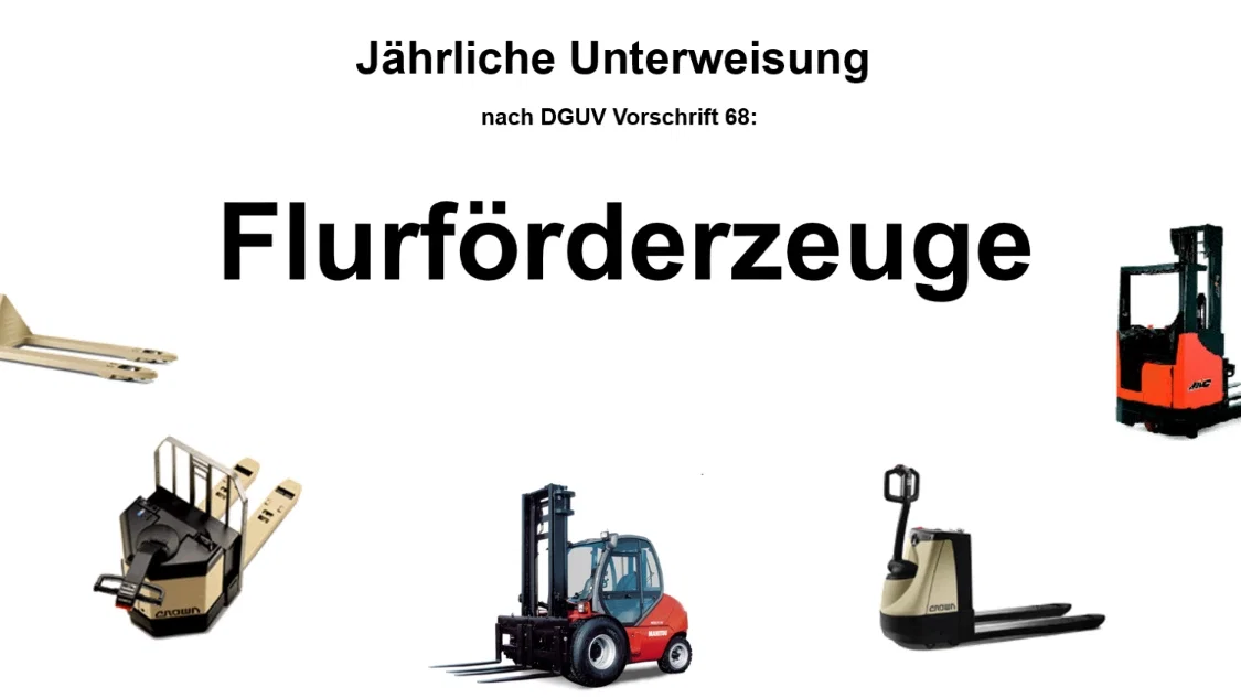 Unterweisung Gabelstaplerführer